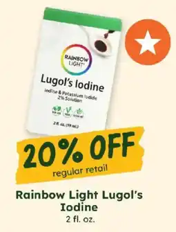 Sprouts Farmers Market Rainbow Light Lugol's Iodine offer