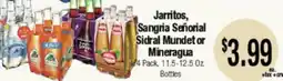 Big Saver Foods Jarritos, Sangria Señorial Sidral Mundet or Mineragua offer