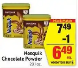 Save Mart Nesquik Chocolate Powder offer