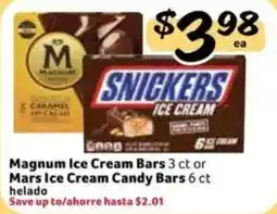 Fresco y Más Magnum Ice Cream Bars or Mars Ice Cream Candy Bars offer