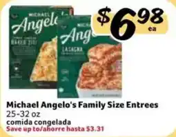 Fresco y Más Michael Angelo's Family Size Entrees offer