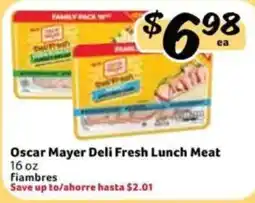 Fresco y Más Oscar Mayer Deli Fresh Lunch Meat offer