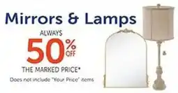 Hobby Lobby Mirrors & Lamps offer