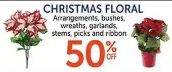 Hobby Lobby Christmas floral offer
