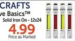 Hobby Lobby Crafts 4 basics solid iron on offer