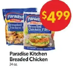 Homeland Market Paradise Kitchen breaded chicken offer