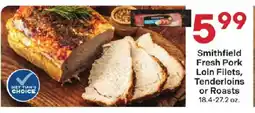 Coborn's Smithfield fresh pork loin fillets, tenderloins or roasts offer