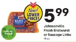 Coborn's Johnsonville Fresh Bratwurst or Sausage Links offer