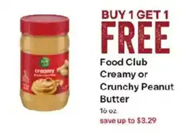 Coborn's Food Club Creamy or Crunchy Peanut Butter offer