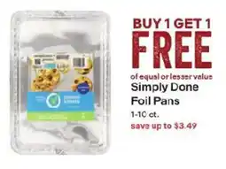 Coborn's Simply Done Foil Pans offer