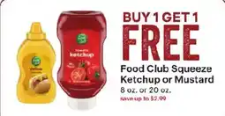 Coborn's Food Club Squeeze Ketchup or Mustard offer