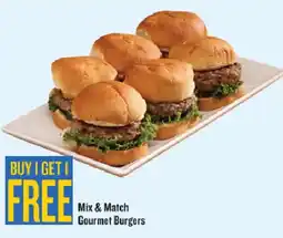 Homeland Market Gourmet Burgers offer