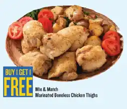 Homeland Market Mix & Match Marinated Boneless Chicken Thighs offer
