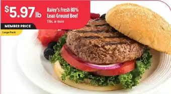 Raley's Fresh Ground Beef