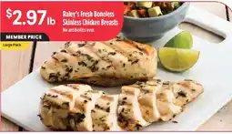 Raley's Raley's Fresh Boneless Skinless Chicken Breasts offer
