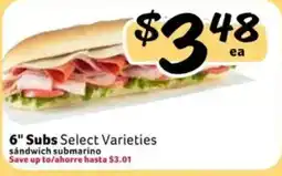 Fresco y Más 6" Subs offer