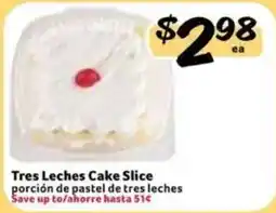 Fresco y Más Tres Leches Cake Slice offer