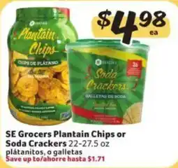Fresco y Más Se Grocers Plantain Chips or Soda Crackers offer