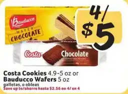 Fresco y Más Costa Cookies or Bauducco Wafers offer