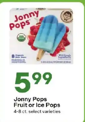 Jonny Pops Fruit or Ice Pops