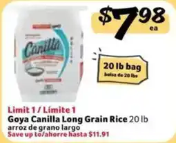 Fresco y Más Goya Canilla Long Grain Rice offer