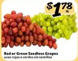 Fresco y Más Red or Green Seedless Grapes offer