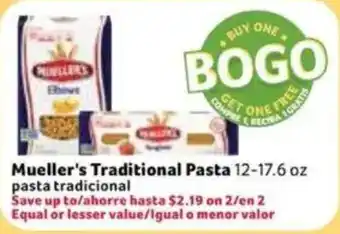 Fresco y Más Mueller's Traditional Pasta offer