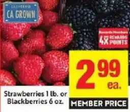 Save Mart Strawberries or Blackberries offer
