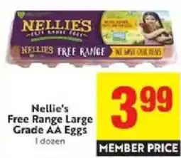 Save Mart Nellie's Free Range Large Grade AA Eggs offer