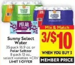 Save Mart Sunny Select Water offer