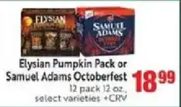 Save Mart Elysian Pumpkin Pack or Samuel Adams Octoberfest offer