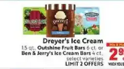 Save Mart Dreyer's Ice Cream offer