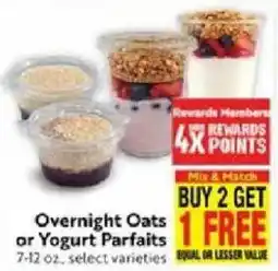 Save Mart Overnight Oats or Yogurt Parfaits offer