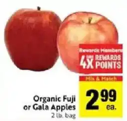 Save Mart Organic Fuji or Gala Apples offer