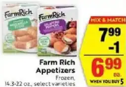 Save Mart Farm Rich Appetizers offer
