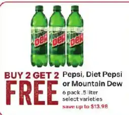 Coborn's Pepsi, Diet Pepsi or Mountain Dew offer