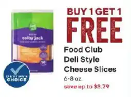 Coborn's Food Club Deli Style Cheese Slices offer