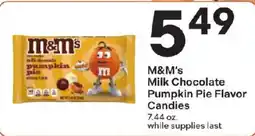 Coborn's M&M's Milk Chocolate Pumpkin Pie Flavor Candies offer