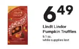 Coborn's Lindt Lindor Pumpkin Truffles offer