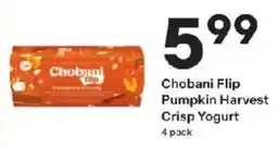 Coborn's Chobani Flip Pumpkin Harvest Crisp Yogurt offer