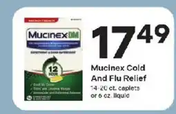 Coborn's Mucinex cold and flu relief offer