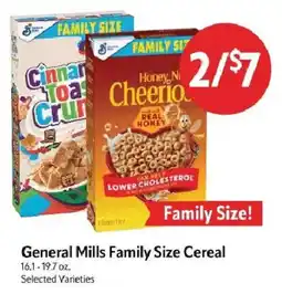 Homeland Market General Mills Family Size Cereal offer
