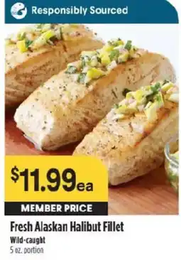 Raley's Fresh Alaskan Halibut Fillet offer