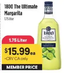 Raley's 1800 the ultimate margarita offer