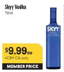 Raley's Skyy Vodka offer