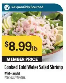 Raley's Cooked Cold Water Salad Shrimp offer