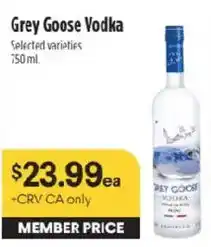 Raley's Grey Goose Vodka offer