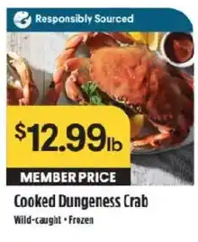 Raley's Cooked Dungeness Crab offer