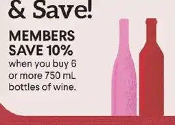 Raley's Members Save 10% on wine offer