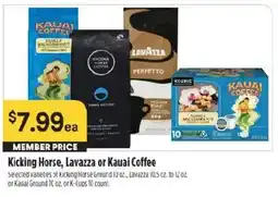 Raley's Kicking Horse, Lavazza or Kauai Coffee offer